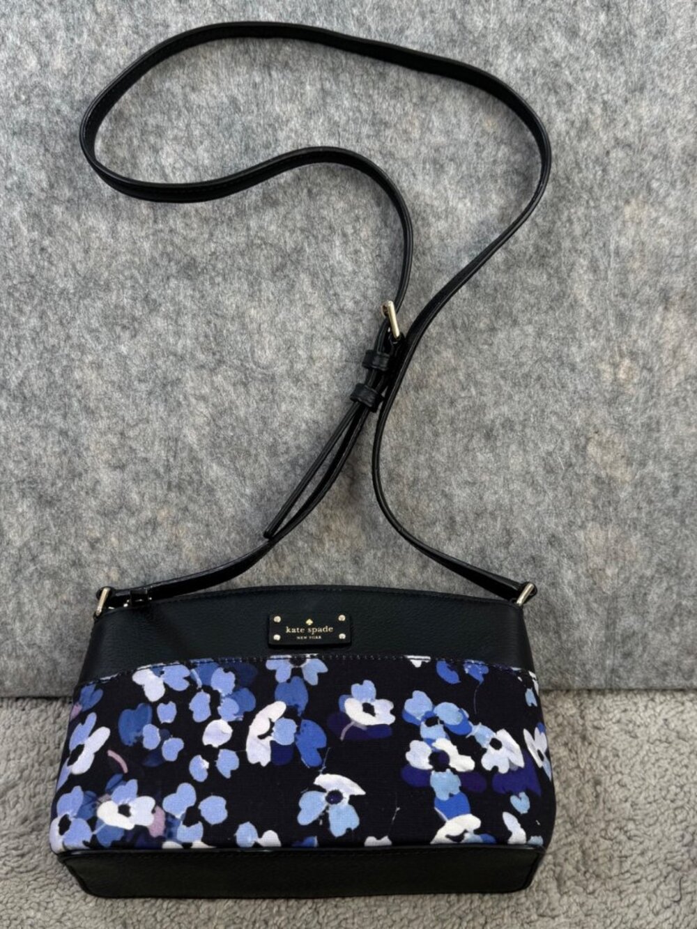 Kate Spade Floral Millie Grove Crossbody Purse Bag Leather - Picture 13 of 15